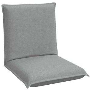 vidaXL Fauteuil de sol Gris clair 54 x 64 x 59 cm tissu