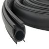 vidaXL Joint de porte de garage Noir 41 x 33 mm 3 m PVC