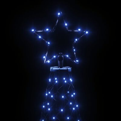vidaXL Sapin de Noël avec piquet 3000 LED Bleues 800 cm