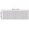 vidaXL Tapis rectangulaire naturel 100x300 cm bambou