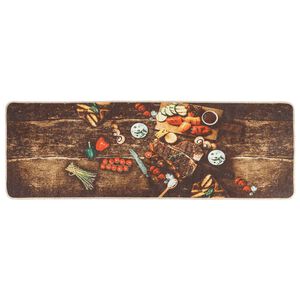 vidaXL Tapis de cuisine multicolore 60x180 cm lavable antid&eacute;rapant