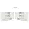 vidaXL Ensemble de mobilier de salle de bain 5 pcs Blanc brillant