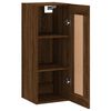 vidaXL Armoire murale ch&ecirc;ne marron 34,5x34x90 cm bois d'ing&eacute;nierie
