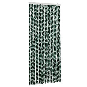 vidaXL Moustiquaire Vert et blanc 90x220 cm Chenille