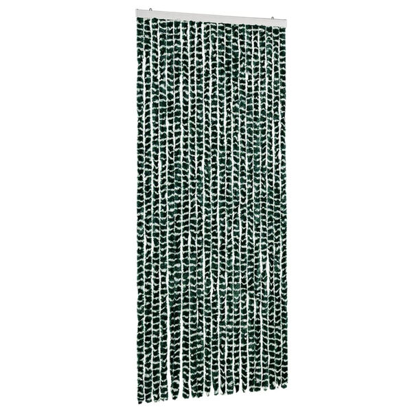 vidaXL Moustiquaire Vert et blanc 90x220 cm Chenille