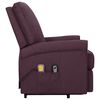 vidaXL Fauteuil de massage Violet Tissu