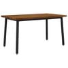 vidaXL Table &agrave; manger carr&eacute;e 140 x 80 x 75 cm Bois d'Acacia Massif