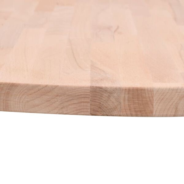 vidaXL Dessus de table &Oslash;50x4 cm rond bois massif de h&ecirc;tre