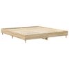 vidaXL Cadre de lit sans matelas ch&ecirc;ne sonoma 200x200 cm