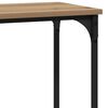 vidaXL Table console avec &eacute;tag&egrave;re ch&ecirc;ne artisanal 75 x 30.5 x 75 cm