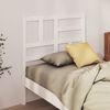 vidaXL T&ecirc;te de lit Blanc 96x4x104 cm Bois massif de pin
