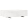 vidaXL Jardini&egrave;re blanc 90x60x26,5 cm bois de pin massif