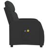 vidaXL Fauteuil de massage Noir Tissu