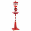 vidaXL Lampe de rue de No&euml;l avec lanterne Rouge 40,5x40,5x180cm