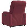 vidaXL Fauteuil inclinable &eacute;lectrique rouge bordeaux tissu
