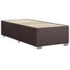 vidaXL Cadre de lit sans matelas marron fonc&eacute; 90x190 cm tissu