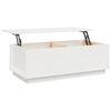 vidaXL Table basse Blanc 100x50x35 cm Bois massif de pin