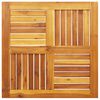 vidaXL Dessus de table 70x70x2 cm carr&eacute; bois massif d'acacia