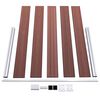 vidaXL Cl&ocirc;ture de jardin WPC 526x106 cm Marron