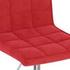 vidaXL Chaises &agrave; manger pivotantes lot de 4 rouge bordeaux velours