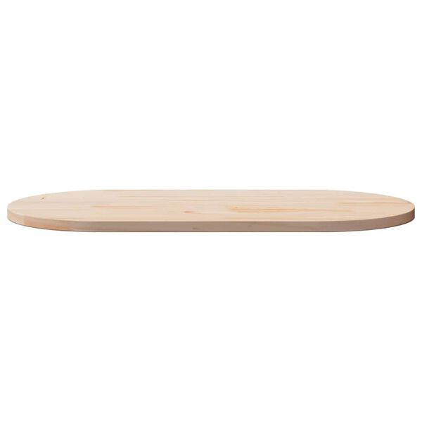 vidaXL Plateau de table 110x55x2,5 cm Bois massif Pin Ovale