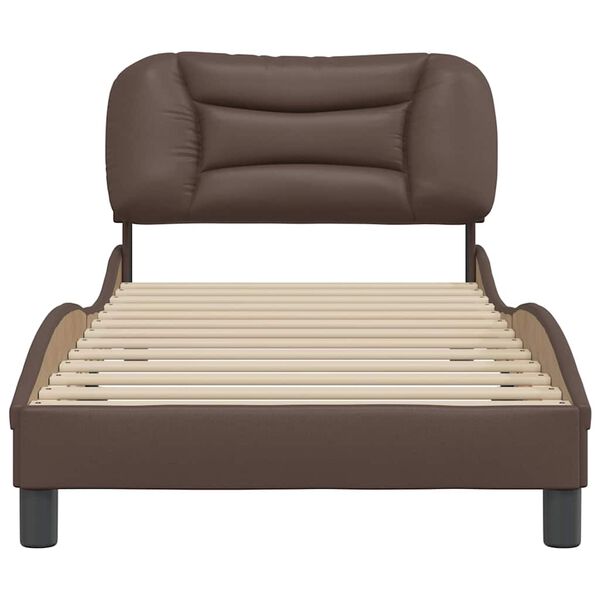 vidaXL Cadre de lit sans matelas Hvar marron 80x200 cm similicuir