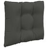 vidaXL Coussin de canap&eacute; d'ext&eacute;rieur 3 pcs Anthracite Polyester