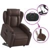 vidaXL Fauteuil inclinable marron similicuir