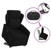vidaXL Fauteuil inclinable noir tissu