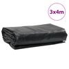vidaXL B&acirc;che anthracite 3x4 m 650 g/m&sup2;