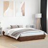 vidaXL Cadre de lit sans matelas ch&ecirc;ne marron 150x200 cm