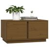 vidaXL Table basse Marron miel 80x50x40 cm Bois massif de pin
