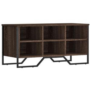 vidaXL Armoire &agrave; chaussures ch&ecirc;ne marron 90x38x45,5 cm bois ing&eacute;nierie