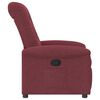 vidaXL Fauteuil inclinable Rouge bordeaux Tissu