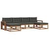 vidaXL Ensemble de canap&eacute;s d'ext&eacute;rieur 6 pc Naturel et Anthracite