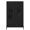 vidaXL Haut Armoire avec tiroir Corona Chêne noir 69,5 x 31 x 115 cm