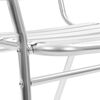 vidaXL Chaises empilables d'ext&eacute;rieur lot de 2 Aluminium