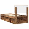 vidaXL Cadre de lit Bois ancien 75 x 190 cm Pin massif
