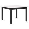 vidaXL Table basse Blanc 50 x 50 x 36 cm Bois de pin massif