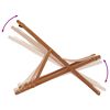 vidaXL Chaises de plage pliantes lot de 2 taupe tissu et bois massif