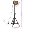 vidaXL Lampadaire 25 W laiton antique 35x35x65/95 cm E27