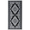 vidaXL Tapis BCF Noir 100x200 cm
