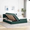 vidaXL Lit de Rangement avec matelas Vert fonc&eacute; 90 x 200 cm