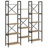 vidaXL &Eacute;tag&egrave;re 156 x 25 x 167 cm Bois d'ing&eacute;nierie Ch&ecirc;ne artisanal