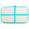 vidaXL Tapis gonflable de gymnastique avec pompe 60x100x15 cm PVC Vert