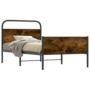 vidaXL Cadre de lit sans matelas 107x203 cm ch&ecirc;ne sonoma