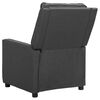 vidaXL Fauteuil de massage inclinable Gris fonc&eacute; Tissu