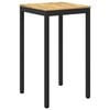 vidaXL Table de Bar de Jardin Blanc et noir 60 x 60,5 x 105 cm