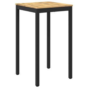 vidaXL Table de Bar de Jardin Blanc et noir 60 x 60,5 x 105 cm