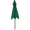 vidaXL Parasol de jardin avec m&acirc;t en acier vert 225x225x212 cm